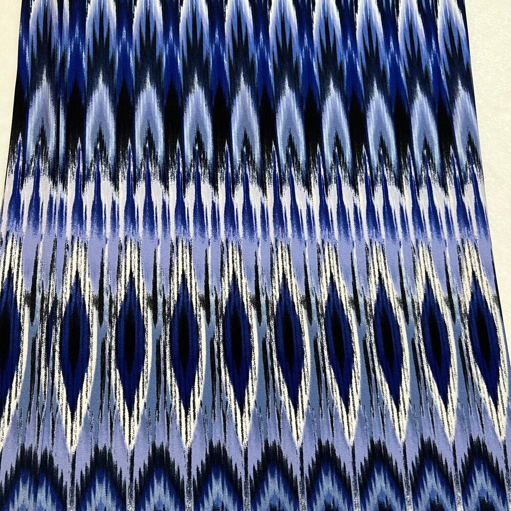 Chico's Navy and White Patterned Wide Leg Pants - Picture 6 of 14